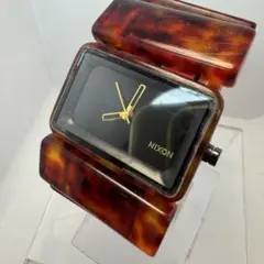 『実働』NIXON ニクソン べっ甲柄 腕時計 クォーツ