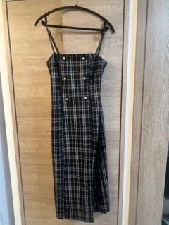 【24時間以内匿名配送】SHEINFRIFUL チェック柄キャミワンピース