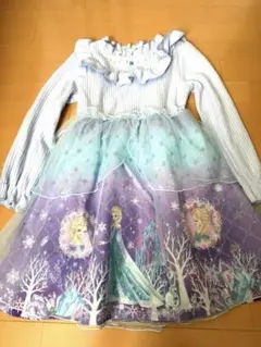 ☆Disney☆アナと雪の女王☆長袖ワンピース☆140
