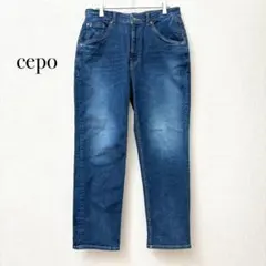 cepo セポ ストレートデニム 【L】 インディゴ ウエストゴム