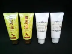 未使用 馬油 花しずく 洗顔フォーム 4個セットペリカン石鹸のサムネイル