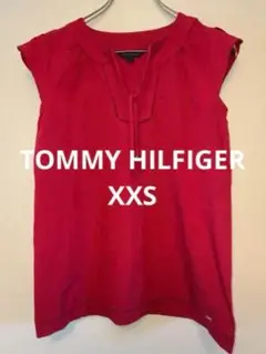 TOMMY HILFIGER トミー カットソー ピンク ノースリーブ XXS