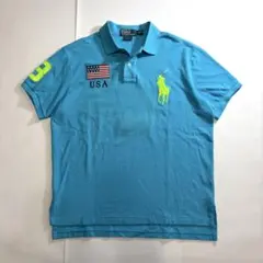 Ralph ラルフ ビッグポニー ポロシャツ ブルー アメリカ チーフキーフ