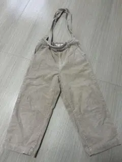 GLOBAL WORK ベージュオーバーオール 120cm コーデュロイ