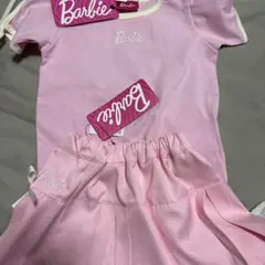 バービー ピンク セットアップ 半袖　スカートセット　刺繍