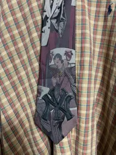 ネクタイ NY ロゴ Cityboy 短丈 海外 ヤンキース シミな