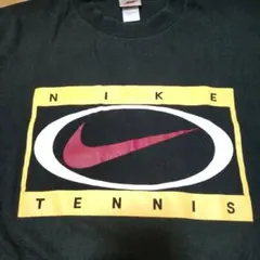 90年代 ヴィンテージ 銀タグ ナイキ 日本製 テニス プリントTeeシャツ L