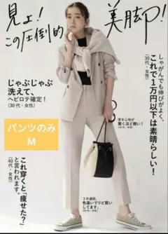 【美品】PLST Mサイズ リネンブレンド スティックパンツ