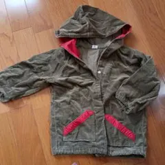 コーデュロイジャケット オリーブグリーン 赤