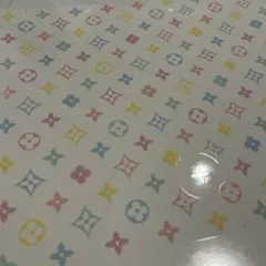 ポーセラーツ転写紙　マルチカラー　モノグラム