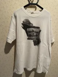 Purple & Yellow ハンド Tシャツ L 古着