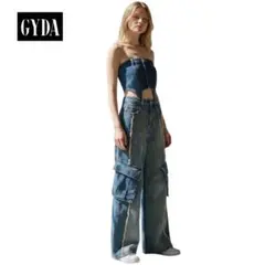 【セットアップ✨】GYDA SEPARATE デニムオールインワン 3way