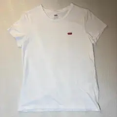 Levi's リーバイス ロゴ刺繍 ワンポイント 白Tシャツ M 美品のサムネイル