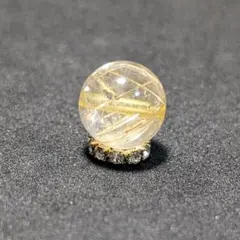 一点物【針の入り方が美しい】タイチンルチル 10ミリ 粒売り 貫通穴あり