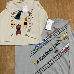 長袖カットソー 110cm & 120cm 2枚セット