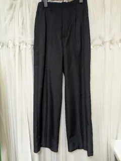 GU ハイウエストワイドパンツ 黒　L