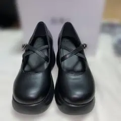 GRL クロスストラップ厚底ローファー[zr1367]