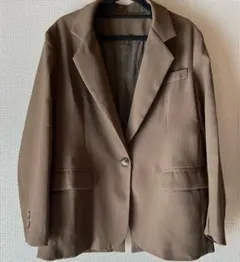 【新品未使用】ブラウン テーラードジャケット
