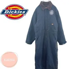 Dickies オールインワン つなぎ 紺 作業着 キルティング コーデュロイ