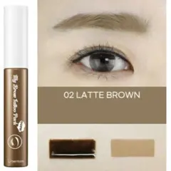 BERRISOM 眉ティント 02 LATTE BROWN 10g 韓国コスメ