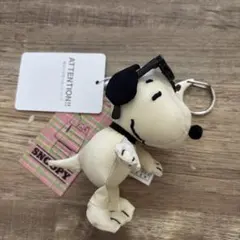 【完売品】ローリーズファームキーホルダー ぬいぐるみ メガネスヌーピーのサムネイル