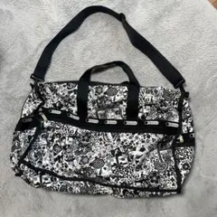 LeSportsac ボストンバッグ モノクロアートプリント
