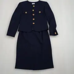 お値下げ！スカートスーツ　ネイビー　9号