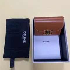 CELINE トリオンフ スモールウォレット タン レザーのサムネイル