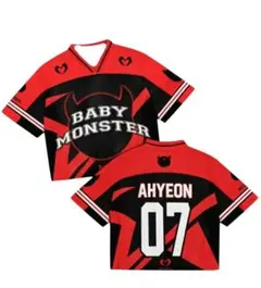 ベビモンアヒョン着用幻のロンT赤/白 M 超激レア 超美品 - メルカリ