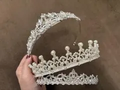 ティアラ 3点セット ウェディング ブライダル