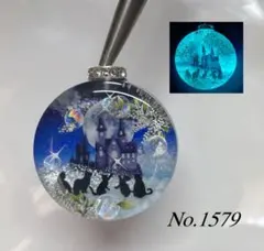 展示用/レジン/水中の親子イルカ 蓄光 オルゴナイトネックレス - メルカリ
