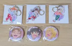 忍たま乱太郎 オーロラアクリルキーホルダー 百面相缶バッジ