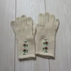 GIVENCHY 花柄刺繍入り ニット手袋のサムネイル