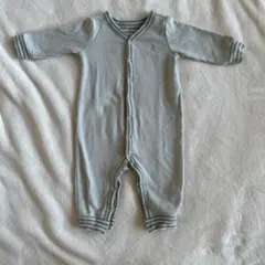 【値下げ】baby gap グリーン　緑　くすみカラー　 ロンパース 70