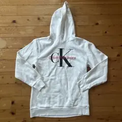最終価格 Calvin Klein Jeans パーカー L ホワイト