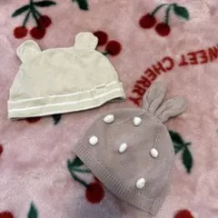 BEBEベビー帽子 2点セット