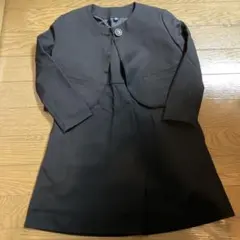 ユニクロ　フォーマル　喪服　黒　ネイビー　ジャケット　ワンピース 110サイズ
