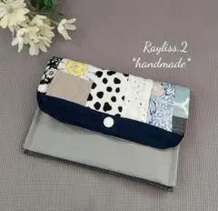 ハンドメイド　マルチポーチ　お薬手帳入れ　カード入れ