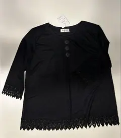 CREST 黒 長袖 トップス レース付きのサムネイル