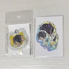 あんスタ ナンジャ 景品 ステッカー 仙石忍 キーホルダー ミニうちわ