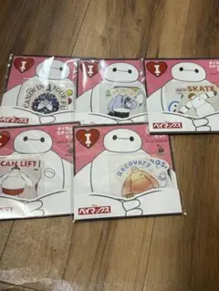 ベイマックス　ハッピーくじI賞　ダイカットステッカーセットセミコンプリート5種