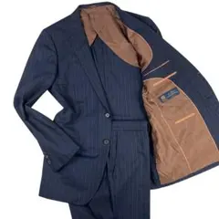 極美品 P.S.FA スーツスーツセットアップ　ネイビー　ストライプ