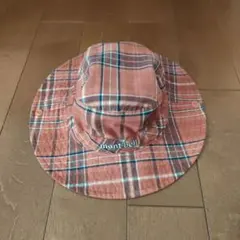 mont-bell キッズ フリーサイズ チェック柄ハット