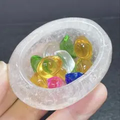 【天然石】ガーデンクォーツ 丸い器