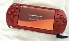 【ジャンク品】SONY PSP-3000 RR（レッド）本体、箱・説明書あり