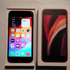 iPhone SE2 (A2296) 64GB RED, バッテリー73%