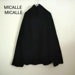 MICALLE MICALLE ハイネック セーターニット秋 冬 ブラック