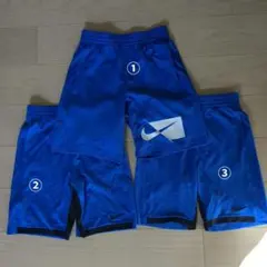 NIKE DRI-FIT 青 ハーフパンツ2枚セット　L 　150160
