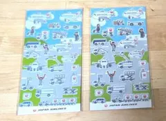 JAPAN AIRLINES シール 2枚セット　非売品　レア　ぷくっとシール