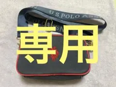 U.S. POLO ASSN. ショルダーバッグ ネイビー/レッド
